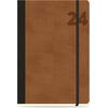 Ημερολόγιο εβδομαδιαίο The Writing Fields Adventure 3070 14x20cm 2024 με λάστιχο flexbook ανάγλυφο εξώφυλλο Clay